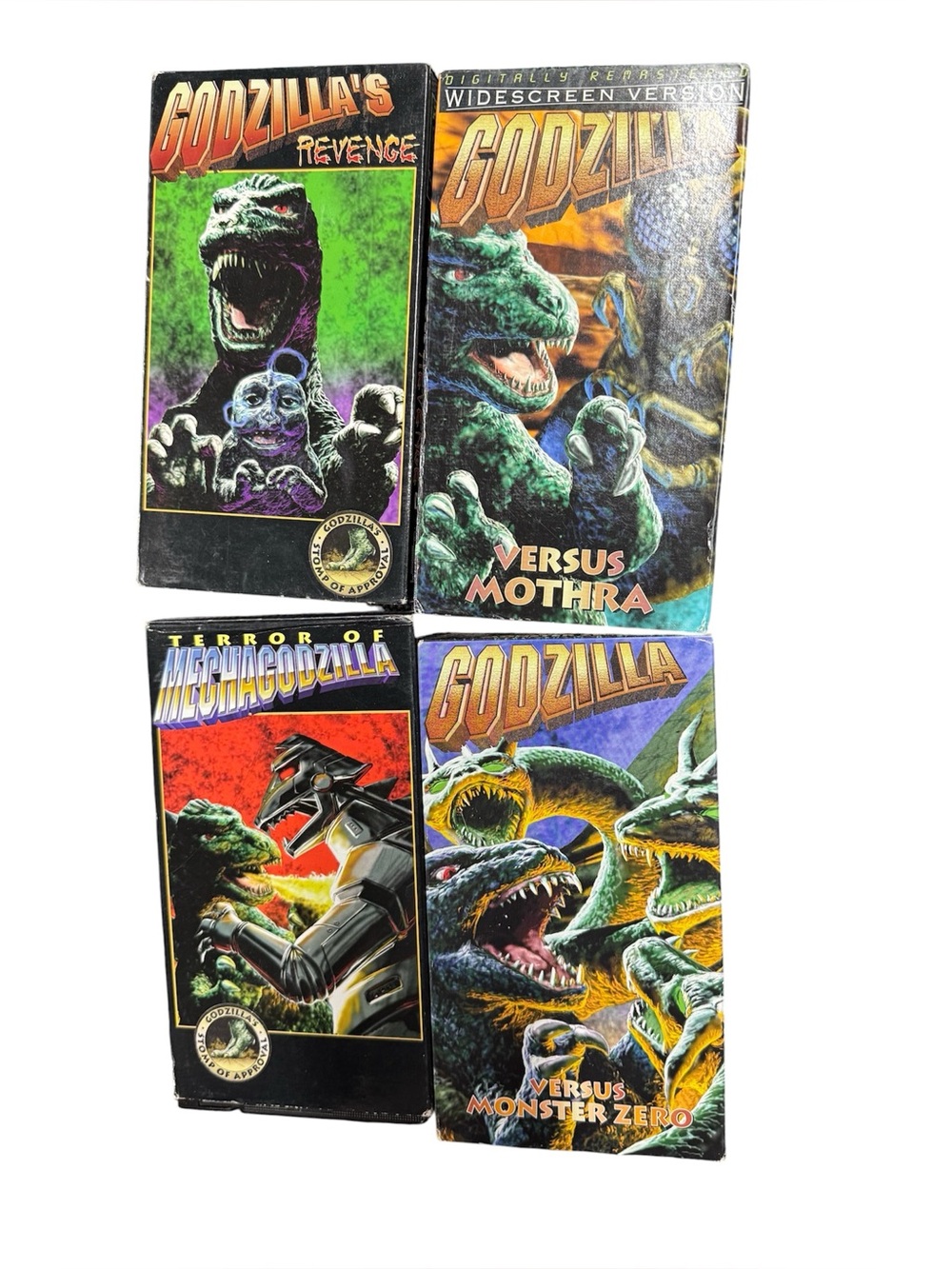 Godzilla VHS Lot: Revenge, Mothra, Monster Zero,Mechagodzilla